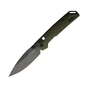 Kershaw Mini Iridium Pocket Knife 3" Spear Point D2 Black Stonewash Blade Aluminum Handle OD Green - Kershaw Knives
