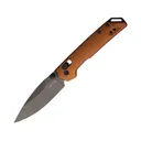 Kershaw Mini Iridium Pocket Knife 3" Spear Point D2 Black Stonewash Blade Aluminum Handle Bronze - Kershaw Knives