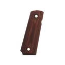 Ed Brown 1911 Government, Commander Double Diamond Checkered Grips Laminate Brown - Ed Brown