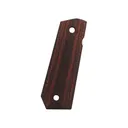Ed Brown 1911 Government, Commander Double Diamond Checkered Bobtail Grips Laminate Brown - Ed Brown