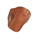 Bianchi 58 P.I. OWB Holster Right Hand Glock 17, 19, 19X, 22, 23, 26, 27, 31, 32, 33, 38, 45, 47 Leather Tan - Bianchi