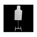 MGM Tac E Silhouette Target with Armor Plate Post and Tube Base Steel - Mgm Targets