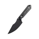 Kizer Harpoon Fixed Blade Knife 3.86" Drop Point D2 Black Blade Micarta Handle Black - Kizer