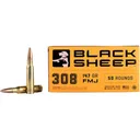 Black Sheep 308 Winchester Ammo 147 Grain Full Metal Jacket Box of 50 - Black Sheep