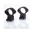 Talley Lightweight 2-Piece Scope Mount 30mm Rings Extended Front and Rear Savage 10 Through 16, 110 Through 116 Round Rear, Axis (6-48 Screws) Matte Black Medium - Talley