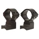 Talley Lightweight 2-Piece Scope Mount 1" Rings Savage 10 Through 16, 110 Through 116 Round Rear, Axis (6-48 Screws) Matte Black Extra-High - Talley
