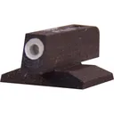 Kensight 1911 Front Night Sight Novak Cut Contoured Base .180" Height .115" Width Steel Black with Green Tritium Dot - Kensight