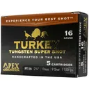 Apex Turkey TSS 16 Gauge Ammo 2-3/4" #9 Tungsten Shot 1-5/8 oz Box of 5 - Apex Ammunition