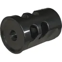 TandemKross Game Changer PRO Compensator for Ruger Mark IV, SW22 Victory, Browning Buck Mark 1/2"-28 Thread 22LR Stainless Steel Black - Tandemkross