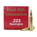 Black Hills 223 Remington Ammo 55 Grain Jacketed Soft Point Box of 50 - Black Hills