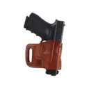 El Paso Saddlery Combat Express OWB Holster Right Hand Glock 17, 19, 19X, 22, 23, 26, 27, 31, 32, 33, 38, 45, 47 Leather Russet Brown - El Paso Saddlery