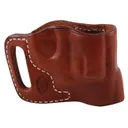 El Paso Saddlery Combat Express OWB Holster Right Hand S&W J Frame Leather Russet Brown - El Paso Saddlery
