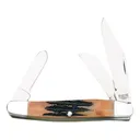 Bear & Son Large Stockman Pocket Knife 2.875" Clip, Sheepfoot, and Pen 440 Polished Blade Stag Handle - Bear & Son