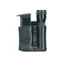 Gould & Goodrich B860 Magazine and Flashlight Pouch Beretta 92, 96, Sig Sauer P220, P225,P226, P228, P229, P239, Springfield XD9, XD40, S&W M&P Streamlight Scorpion Leather Black - Gould & Goodrich
