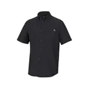 Huk Men's Tide Point Short Sleeve Shirt Black Large - Huk