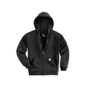 Carhartt Men's Loose Fit Midweight Full Zip Hoodie Black 2XL - Carhartt