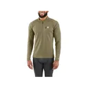 Carhartt Men's Force Midweight Long Sleeve Quarter Zip Base Layer Shirt Burnt Olive Heather 2XL - Carhartt
