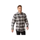 Ariat Men's Rebar Durastretch Flannel Shirt Charcoal Gray 2XL - Ariat
