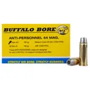 Buffalo Bore Anti Personnel 44 Remington Magnum Ammo 180 Grain Lead Hollow Point Box of 20 - Buffalo Bore Ammunition
