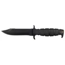 Ontario SP2 Air Force Survival Fixed Blade Knife 5.5" Drop Point 1095 Black Carbon Steel Blade Kraton Handle Black - Ontario