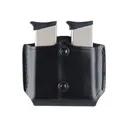 Gould & Goodrich B831 Belt Double Magazine Pouch Beretta 83, 85, 87, Kahr Micro MK9, Elite MK9, MK40, E9, K9, P9, K40, P40, Covert 40, Sig P230, P232, Walther PP, PPK, PPK/S, PPK/E Leather Black - Gould & Goodrich