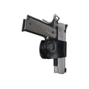 DeSantis Gunhide Yaqui Slide OWB Holster Right Hand Large Frame Double Action Semi Automatic Leather Black - DeSantis Holsters