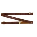 Hunter Military Style Shooting Leather Rifle Sling Brown - Hunter Company