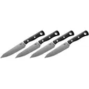 Benchmade Custom Table 4 Piece Kitchen Knife Set Partially Serrated CPM 154 Steel Black G10 Handle - Benchmade