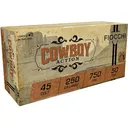 Fiocchi Cowboy Action 45 Colt (Long Colt) Ammo 250 Grain Flat Nose Case of 500 (10 Boxes of 50) - Fiocchi Ammo