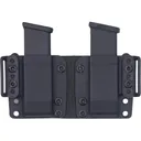 Rounded Double Magazine Holder 45 ACP Single Stack Kydex Black - Rounded Gear