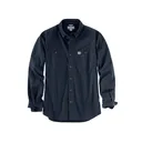 Carhartt Men's Rugged Flex Relaxed Fit Midweight Canvas Long Sleeve Shirt Navy XL - Carhartt