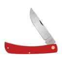 Case Sod Buster Pocket Knife 3.7" Skinner Carbon Steel Bowl Blade Synthetic Handle Red - Case Knives