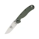 Ontario RAT 1 Pocket Knife 3.6" Drop Point D2 Satin Blade Nylon Handle OD Green - Ontario