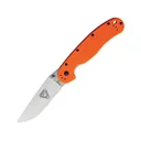 Ontario RAT 1 Pocket Knife 3.6" Drop Point D2 Satin Blade Nylon Handle Orange - Ontario