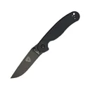 Ontario RAT 2 Pocket Knife 3" Drop Point D2 Black Blade G-10 Handle Black - Ontario