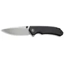 CIVIVI Brazen Pocket Knife 3.46" Drop Point 14C28N Stonewashed Blade G-10 Handle Black - CIVIVI Knives