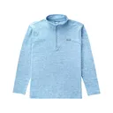 AFTCO Men's Coastal Layer Quarter Zip Shirt Air Force Blue Heather XL - Aftco