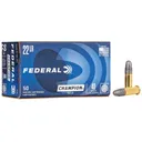 Federal Champion 22LR Ammo 40 Grain Round Nose Box of 500 (10 Boxes of 50) - Federal Premium