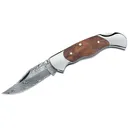 Boker Knives Damascus Lady Pocket Knife 2.375" Clip Point Damascus Blade Burl Wood Handle Wood - Boker