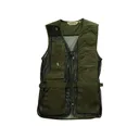 Bob Allen Men's 240M Mesh Back Shooting Vest Left Hand Cotton Twill and Mesh Sage Medium - Bob Allen