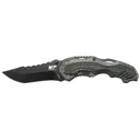 Smith & Wesson M&P M.A.G.I.C. Assisted Opening Pocket Knife 3.4" Clip Point 4034 Black Oxide Blade Aluminum/Rubber Handle Green/Black - Smith and Wesson