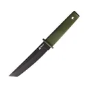 Cold Steel Kobun Fixed Blade Knife 5.5" Tanto Point AUS-8 Black Blade Kray-Ex Handle OD Green - Cold Steel