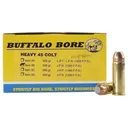 Buffalo Bore 45 Colt (Long Colt) +P Ammo 300 Grain Jacketed Flat Nose Box of 20 - Buffalo Bore Ammunition