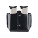 Gould & Goodrich B831 Belt Double Magazine Pouch Beretta 84, Colt 9mm-.45, HK P2000, Kimber all except Polymer, Sig 9mm-.45, S&W M&P, all except Sigma, Springfield XD 3,4, Taurus 24/7 Leather Black - Gould & Goodrich