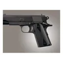 Hogue Extreme Series Grips for 1911 Officer Checkered G10 Black - Hogue