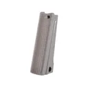 Nighthawk Custom 1911 Government, Commander Flat Mainspring Housing Checkered 25 LPI Stainless Steel - Nighthawk Custom