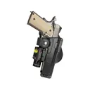 Fobus Tactical Roto Paddle OWB Holster Right Hand 1911 Government with Light or Laser Polymer Black - Fobus