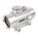Barska Red Dot Sight 30mm Tube 1x 5 MOA Dot with Integral Weaver-Style Mount Silver - Barska