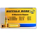 Buffalo Bore 45 Winchester Magnum Ammo 230 Grain Jacketed Hollow Point Box of 20 - Buffalo Bore