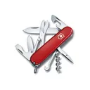 Victorinox Swiss Army Climber Pocket Knife 2.75" Drop Point Stainless Steel Satin Blade Polymer Handle Red - Victorinox Swiss Army